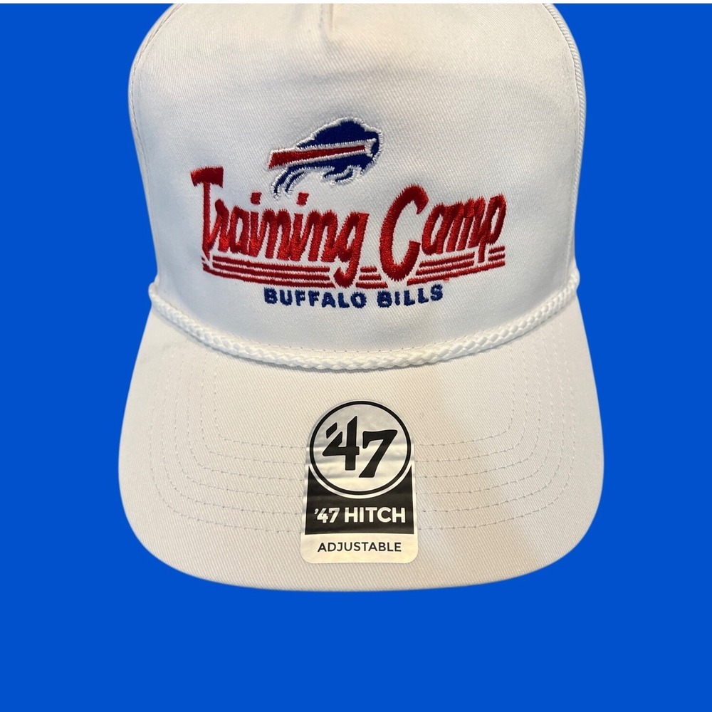 NWT 47 Brand Buffalo Bills Training Camp White Rope Snapback NFL 47 Hitch Cap